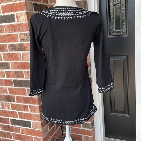 Lucky Brand Tunic‎ With Sparkle Embroidery - Picture 8 of 10